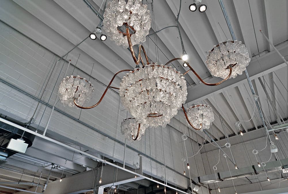 Water Bottle Chandelier