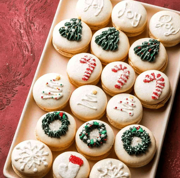 Festive Holiday French Macarons
